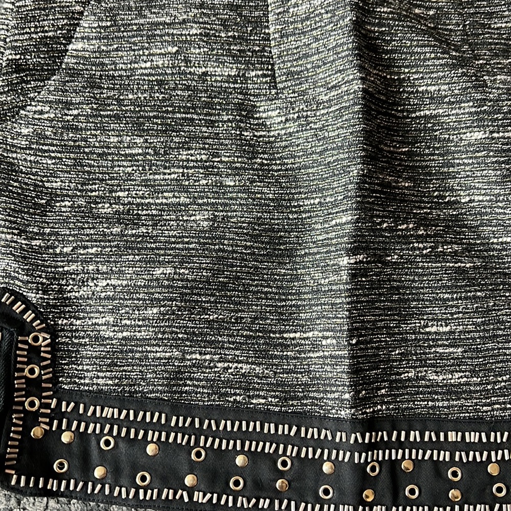 English Rose tweed metallic mini skirt with pocket - Picture 5 of 5